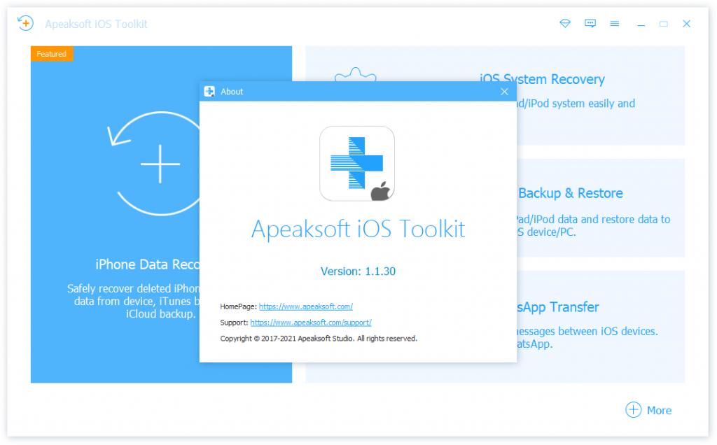 Apeaksoft iOS Toolkit Registration Code