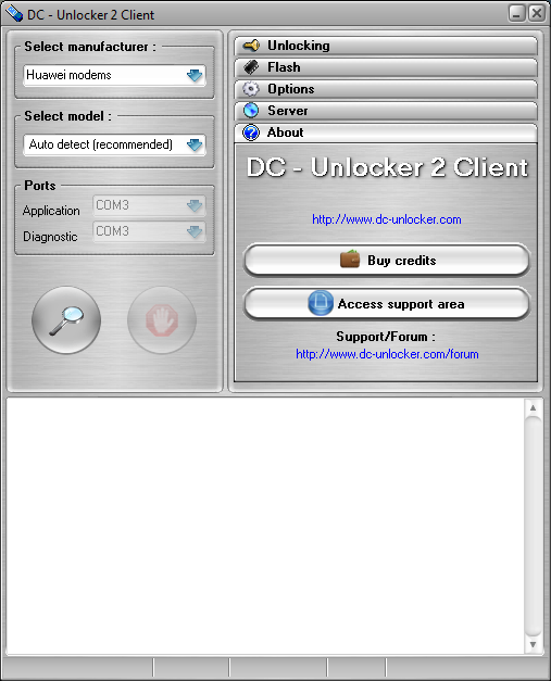 DC Unlocker Username and Password